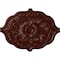 Ekena Millwork Pesaro Ceiling Medallion, Hand-Painted Brushed Mahogany, 36"W x 26"H x 1 1/2"P CM36X26PEBMF - alternate 1